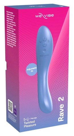 We-Vibe Rave 2 Muted Blue - Wibrujący model punktu-G z aplikacją, 20,2 cm We-Vibe