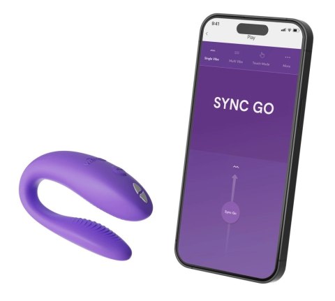 We-Vibe Sync Go Purple - Intymny model dla par, zdalne sterowanie, silikon We-Vibe