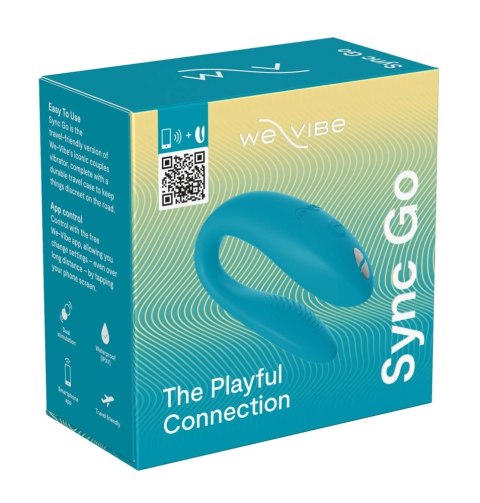 We-Vibe Sync Go Turquoise - Intymny masażer par, Bluetooth, silikon We-Vibe