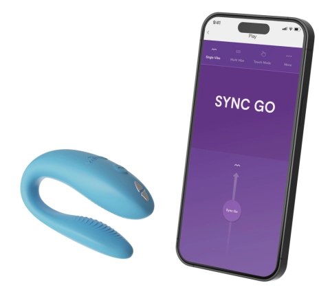 We-Vibe Sync Go Turquoise - Intymny masażer par, Bluetooth, silikon We-Vibe