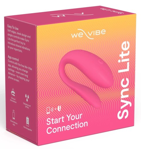We-Vibe Sync Lite Pink - Model dla Par z Aplikacją, Smukła Konstrukcja We-Vibe