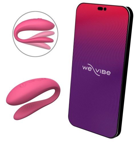 We-Vibe Sync Lite Pink - Model dla Par z Aplikacją, Smukła Konstrukcja We-Vibe