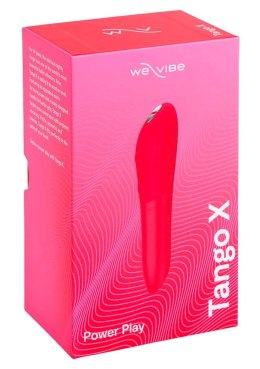 We-Vibe Tango X Cherry Red - Kompaktowy stymulator z 8 prędkościami We-Vibe