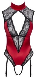 Cottelli Lingerie Body XL Czerwone z Koronką, Regulowane Podwiązki Cottelli