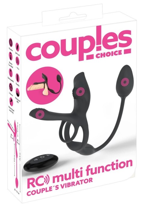 Couples Choice RC 5w1 Wielofunkcyjny System Wibracyjny Czarny Couples Choice