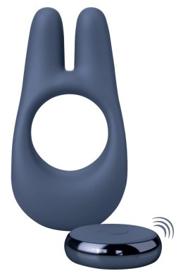 JimmyJane Deimos - silikonowy pierścień wibracyjny z pilotem, czarny JimmyJane