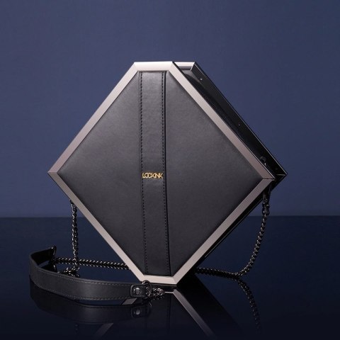 LOCKINK Elegancka torba z zestawem akcesoriow bondage, czarna Lockink