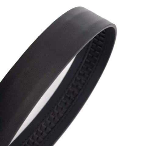 LOCKINK Opaska na oczy skorzana z regulacją klamrami czarna Lockink