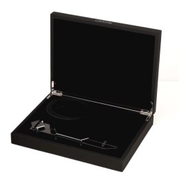 LOCKINK Pejcz Regulowany Skorzany z Wytrzymałą Rączką Czarny Lockink