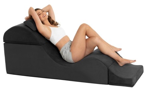 Liberator Aria Flip Chaise 22" czarna - ergonomiczna leżanka składana Liberator