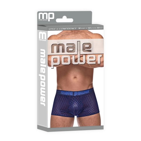 Male Power Diamond Mesh Mini szorty XL czarne dwukolorowy pas Male Power