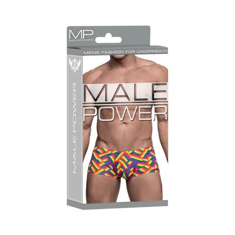 Male Power Impressions Mini szorty XL z paskiem z logo Pride Male Power