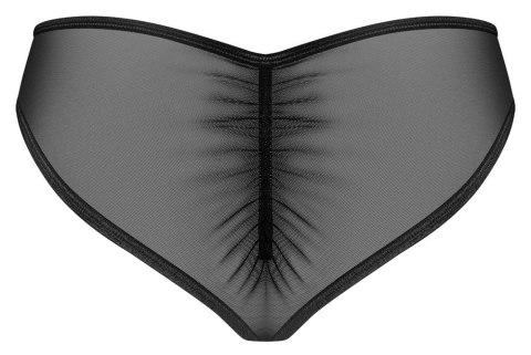 Obsessive Donarella figi czarne XL/2XL połprzezroczyste haftowane Obsessive