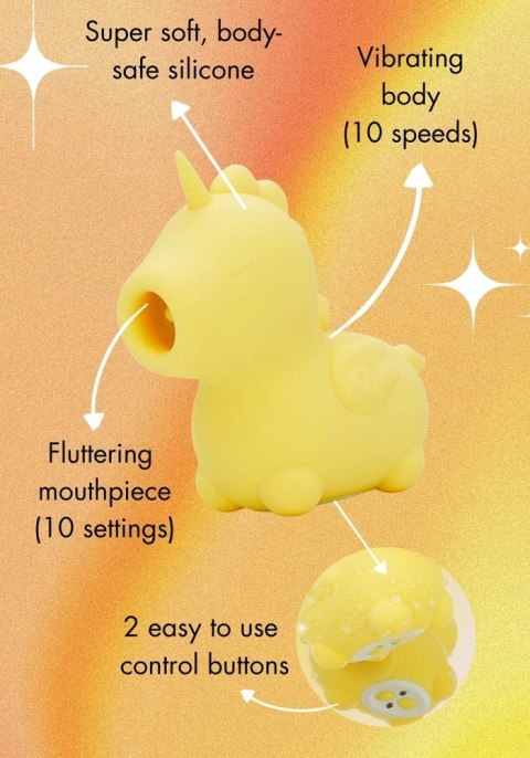 Unihorn Bean Blossom - urządzenie intymne z podwojnym silnikiem, silikon, fioletowe Unihorn