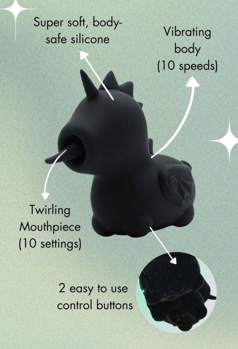 Unihorn Wild Spirit - Stymulator punktowy jednorożec, silikonowy, USB Unihorn