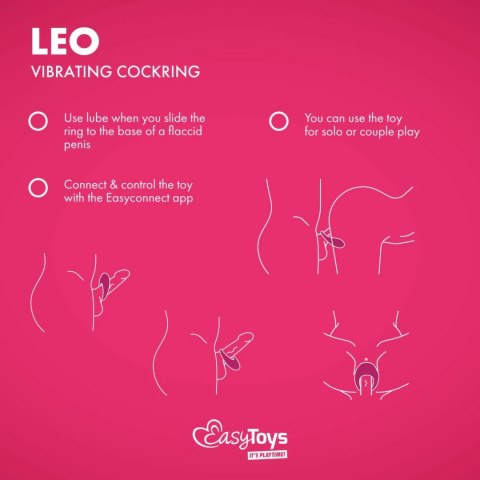 EasyConnect Leo - Inteligentny pierścień wibrujący sterowany aplikacją Bluetooth