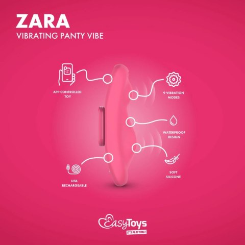 EasyConnect Zara - Intymny Wibrator Sterowany Aplikacją, Magnetyczny Klips