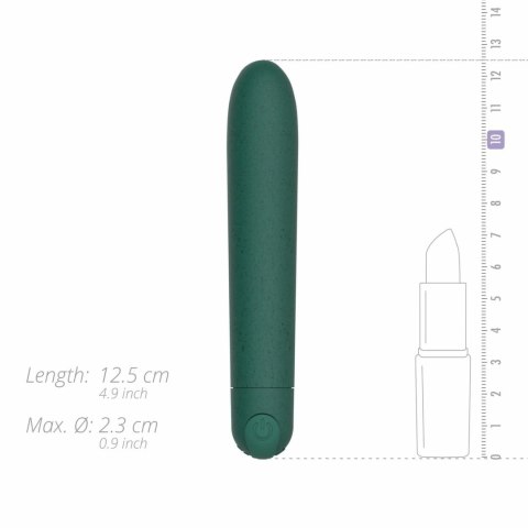Glov Eco Bullet Green - ekologiczny miniwibrator, 10 trybow, USB