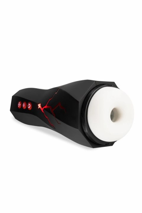 M For Men Storm White - urządzenie intymne wibracyjne z funkcją ssania