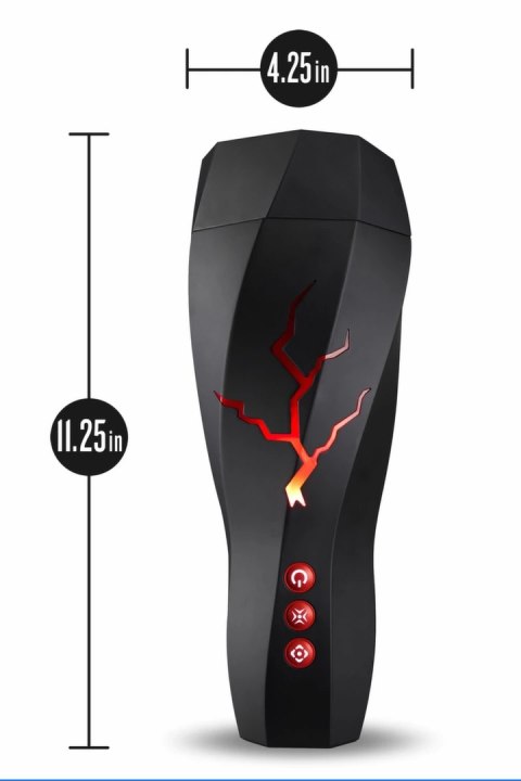 M For Men Storm White - urządzenie intymne wibracyjne z funkcją ssania