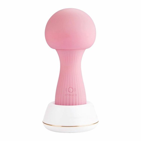 OTOUCH Mushroom Wand Pink - silikonowy model z 7 trybami i podstawką LED
