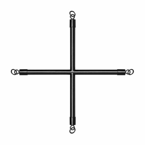 Ouch! Hog Tie Cross Bar Black - System ograniczający z mankietami regulowanymi