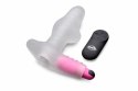 Satisfyer Love Tunnel - Model z pilotem, silikonowa maszyna intymna dla par