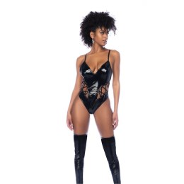 Allure Lace-Up Body L Czarny Połysk Regulowane Ramiączka Mapale
