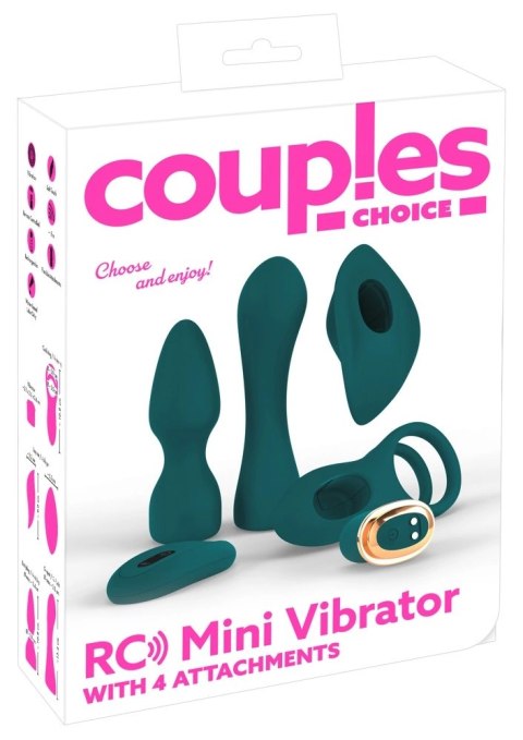 Couples Choice Zestaw Mini Wibratorow 4w1 Zielony z Pilotem RC Couples Choice