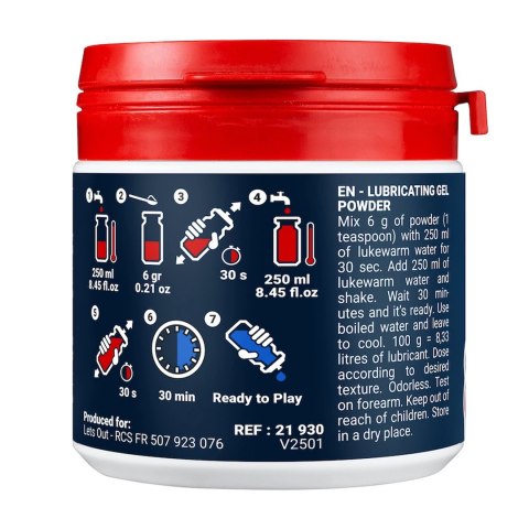FF Powder Lubricant 100g - Profesjonalny proszek do przygotowania żelu Fuck Fist