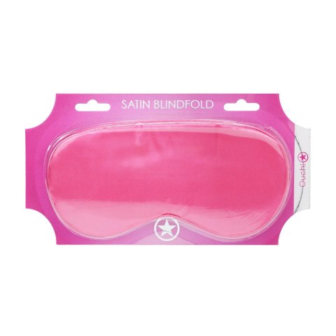 LoversPremium Satin Mask Pink - jedwabista maska na oczy rożowa Ouch! by Shots