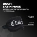 Shots Satinowa Maska na Oczy Black - wygodna opaska elastyczna Ouch! by Shots