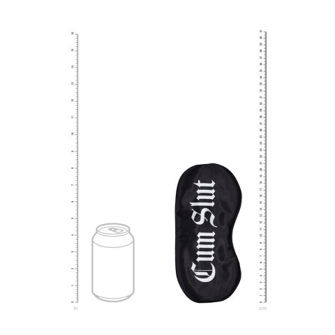 Shots Satinowa Maska na Oczy Black - wygodna opaska elastyczna Ouch! by Shots