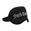 Suck Don't Bite Satynowa Maska na Oczy Czarna - komfortowy model z nadrukiem Ouch! by Shots