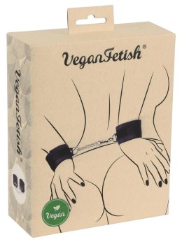 Vegan Fetish Kajdanki z Rzepami i Łańcuszkiem, Wegańskie, Regulowane Vegan Fetish