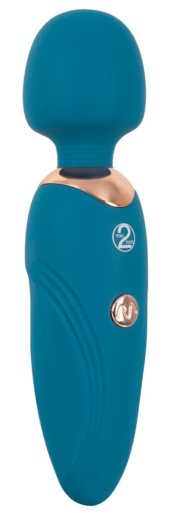 You2Toys Petite Wand Niebieski - Mini masażer z ruchomą głowką 14,5 cm You2Toys