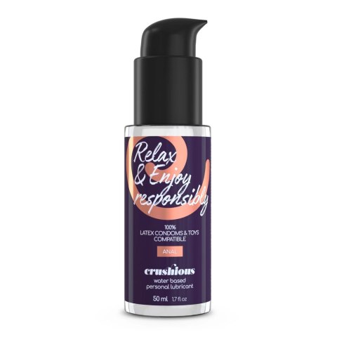 Crushious Deep Diver zestaw intymny z podwojną końcowką + żel 50 ml fioletowy Crushious