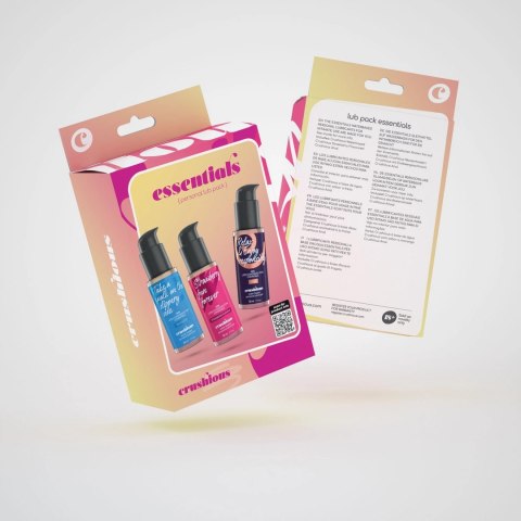 Crushious Essentials Zestaw 3 Żeli Intymnych 3x50ml Bezpieczne Opakowanie Crushious