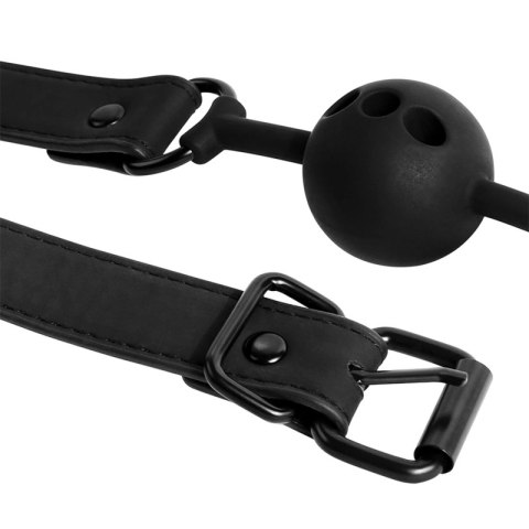 Fetish Submissive silikonowy knebel oddychający z regulacją 4,1 cm FETISH SUBMISSIVE