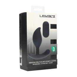 LEVELZ Analy Remote - silikonowy korek analny z pilotem, czarny Levelz by Shots