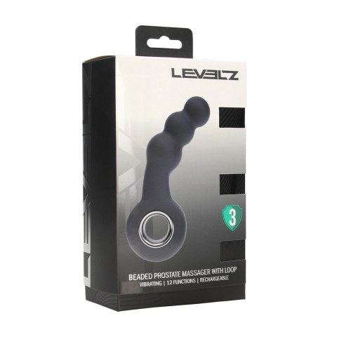 LEVELZ Beads Pro Loop Czarny - Model silikonowy z funkcją wibracji Levelz by Shots