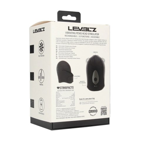 LEVELZ Black - silikonowy stymulator wibracyjny z regulacją Levelz by Shots