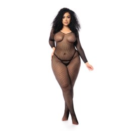 Leg Avenue Bodystocking długa siateczka Queen Size czarny Mapale