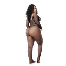 Leg Avenue Bodystocking długa siateczka Queen Size czarny Mapale