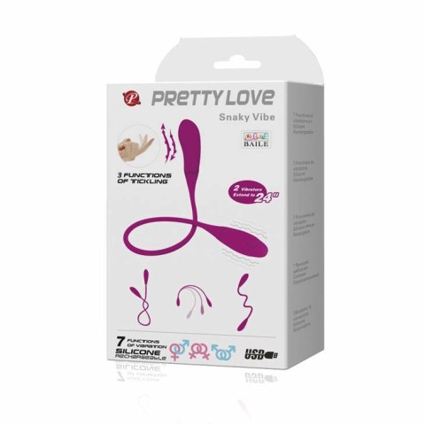 Pretty Love Smart Snaky Vibe silikonowy, 2 silniki, 7 trybow, ładowalny PRETTY LOVE