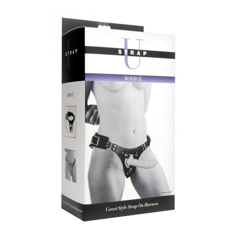 XR Brands Harness Corset Style - Regulowana uprząż z ekoskory, uniwersalna XR Brands