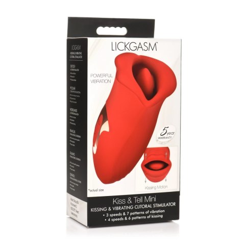 XR Brands Lickgasm Kiss and Tell silikonowy stymulator z funkcją ssania XR Brands
