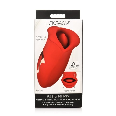 XR Brands Lickgasm Kiss and Tell silikonowy stymulator z funkcją ssania XR Brands