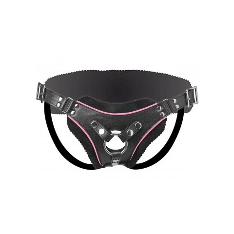 XR Brands Strap-On Uprząż Vegan Pink z Regulacją i O-Ringami XR Brands