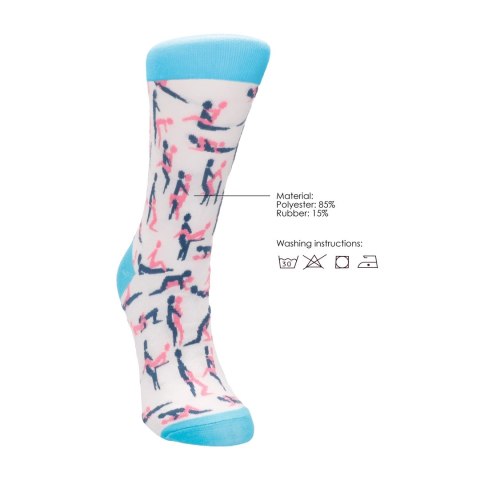 Shots Sutra Socks bawełniane skarpetki unisex EU 36-41 kolorowy wzor Sexy Socks by Shots